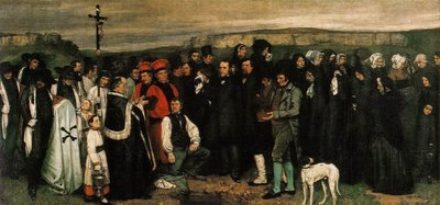 Burial at Ornans by Gustave Courbet